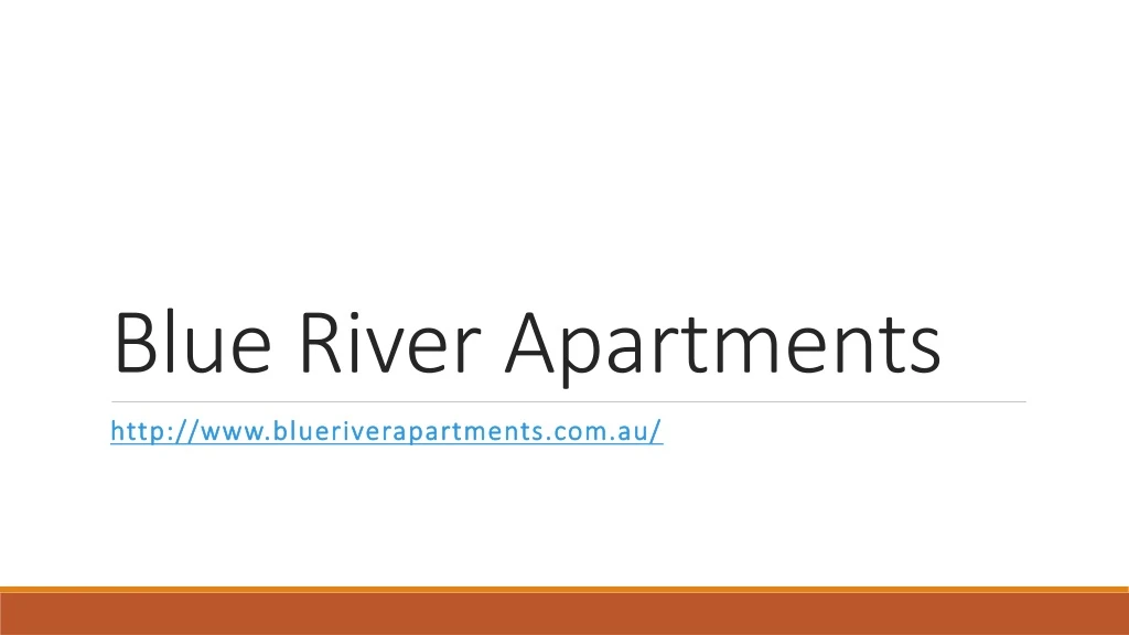 blue river apartments n.