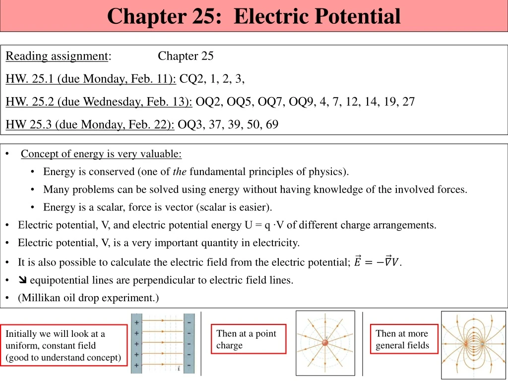 PPT - Chapter 25: Electric Potential PowerPoint Presentation, Free ...