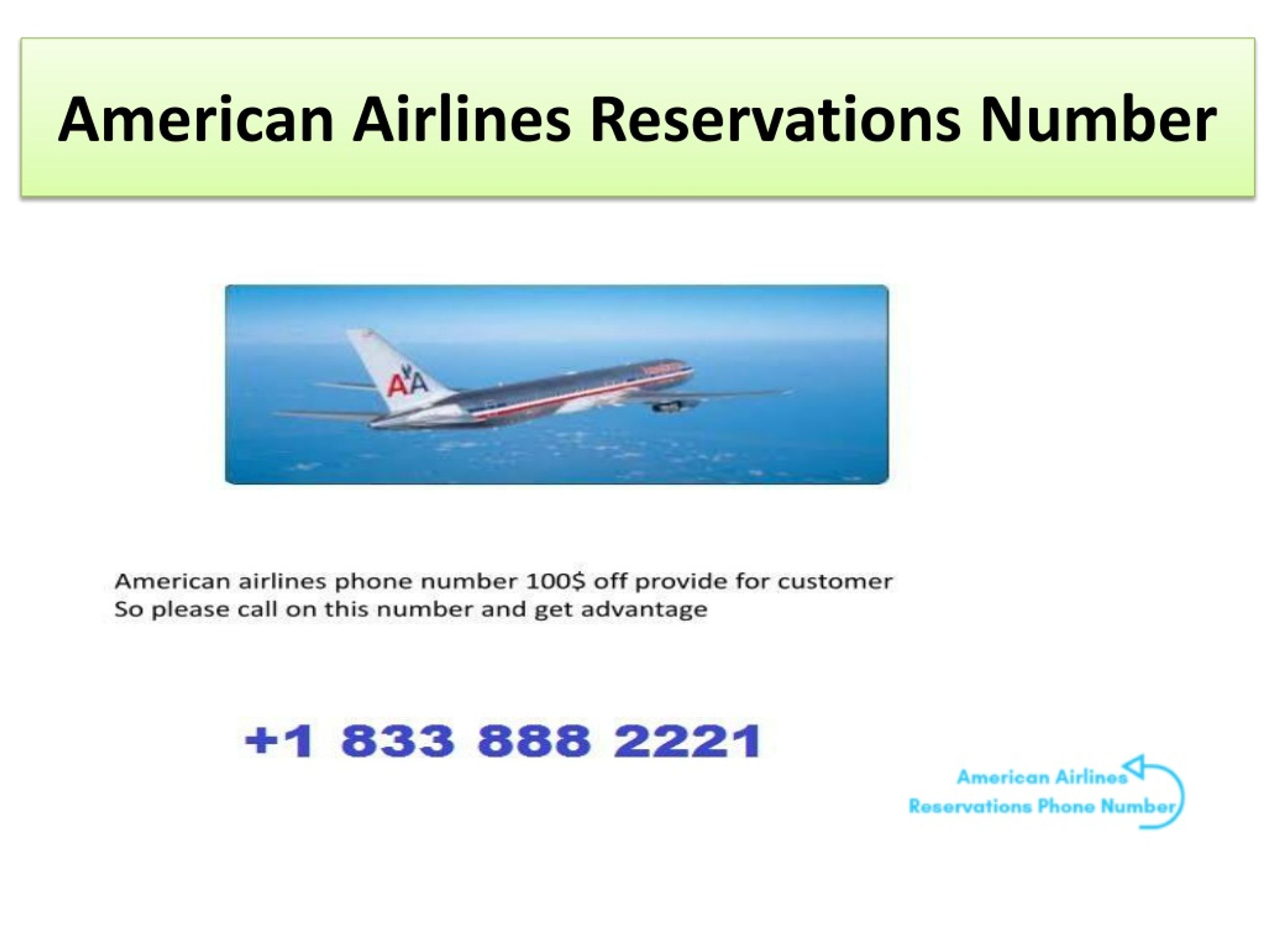 PPT 1 833 888 2221 TollFree American Airlines Reservations Number