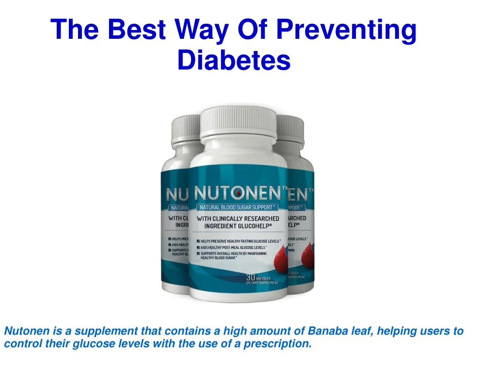 the best way of preventing diabetes n.