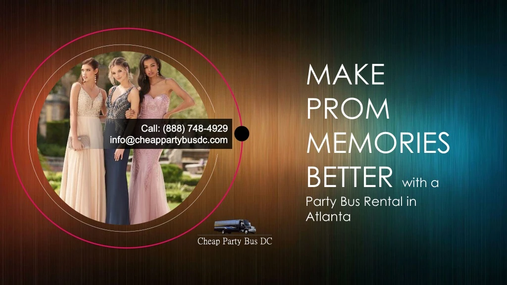make prom memories better with a party bus rental n.