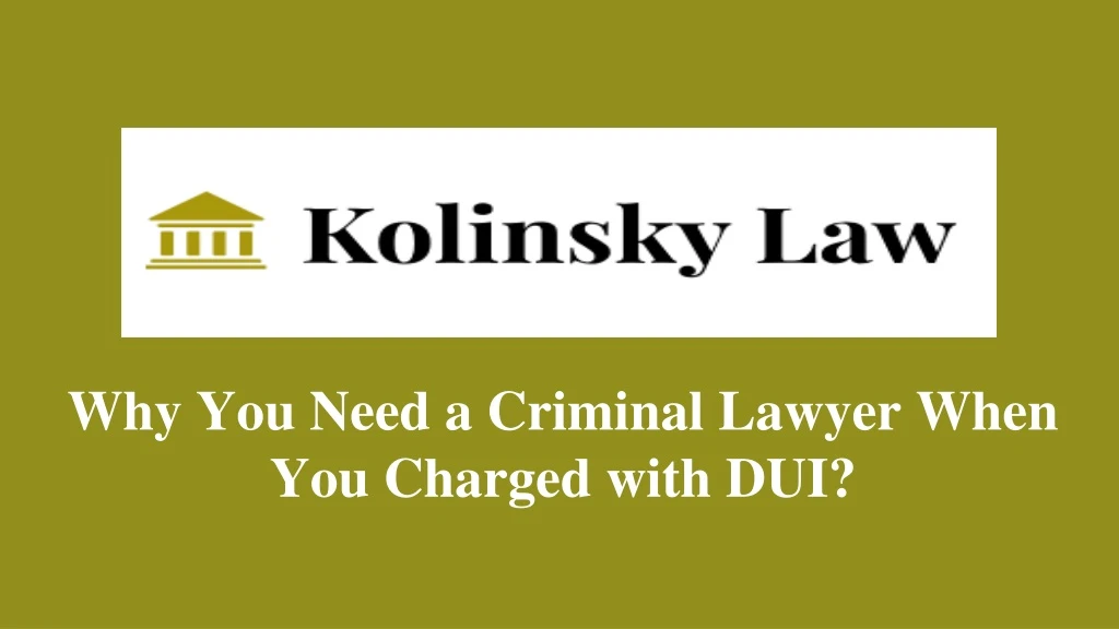 why you need a criminal lawyer when you charged n.