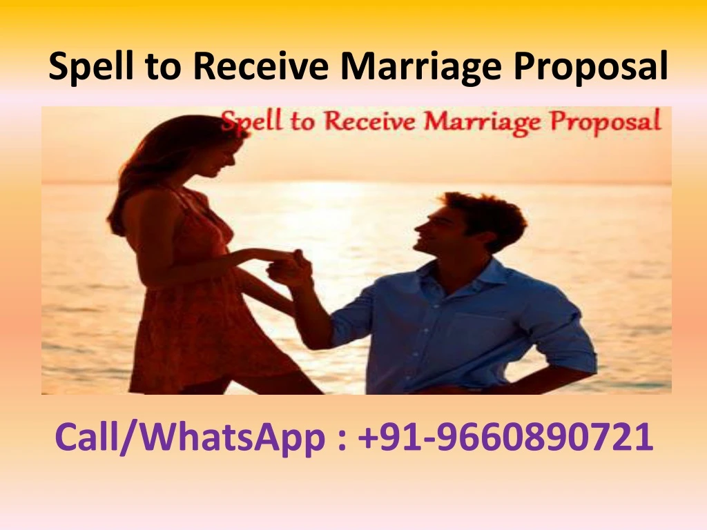 spell to receive marriage proposal n.