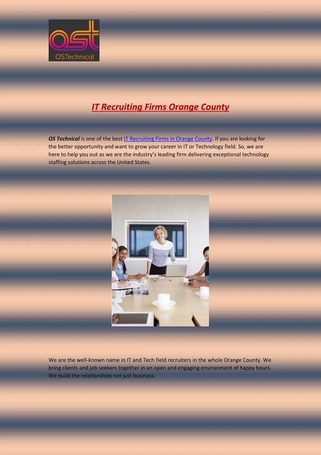 PPT IT Recruiting Firms Orange County PowerPoint Presentation, free download ID8358921