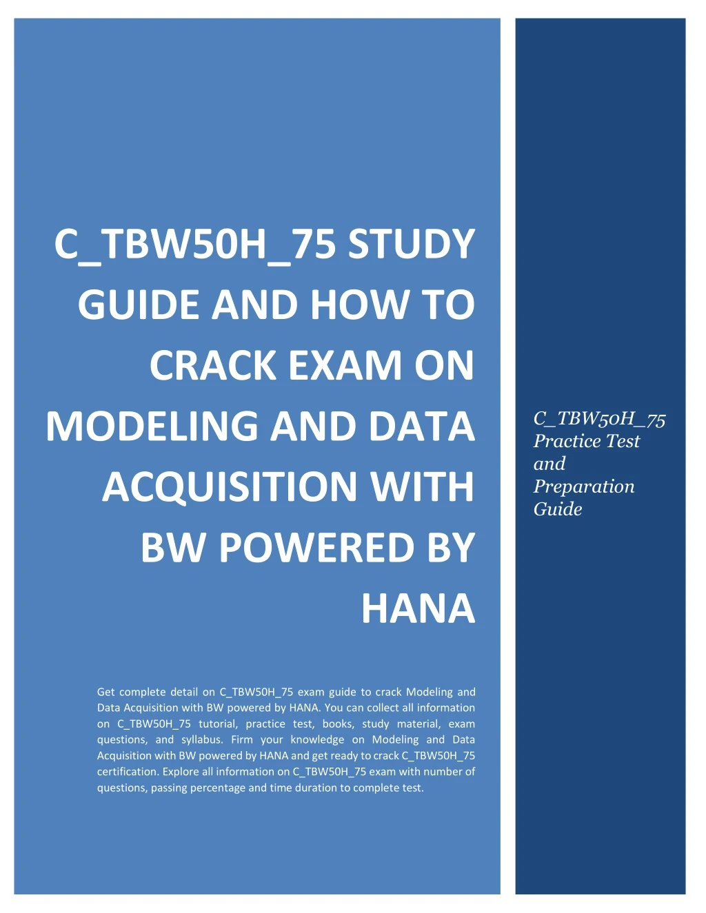 C-TBW50H-75 Online Prüfung