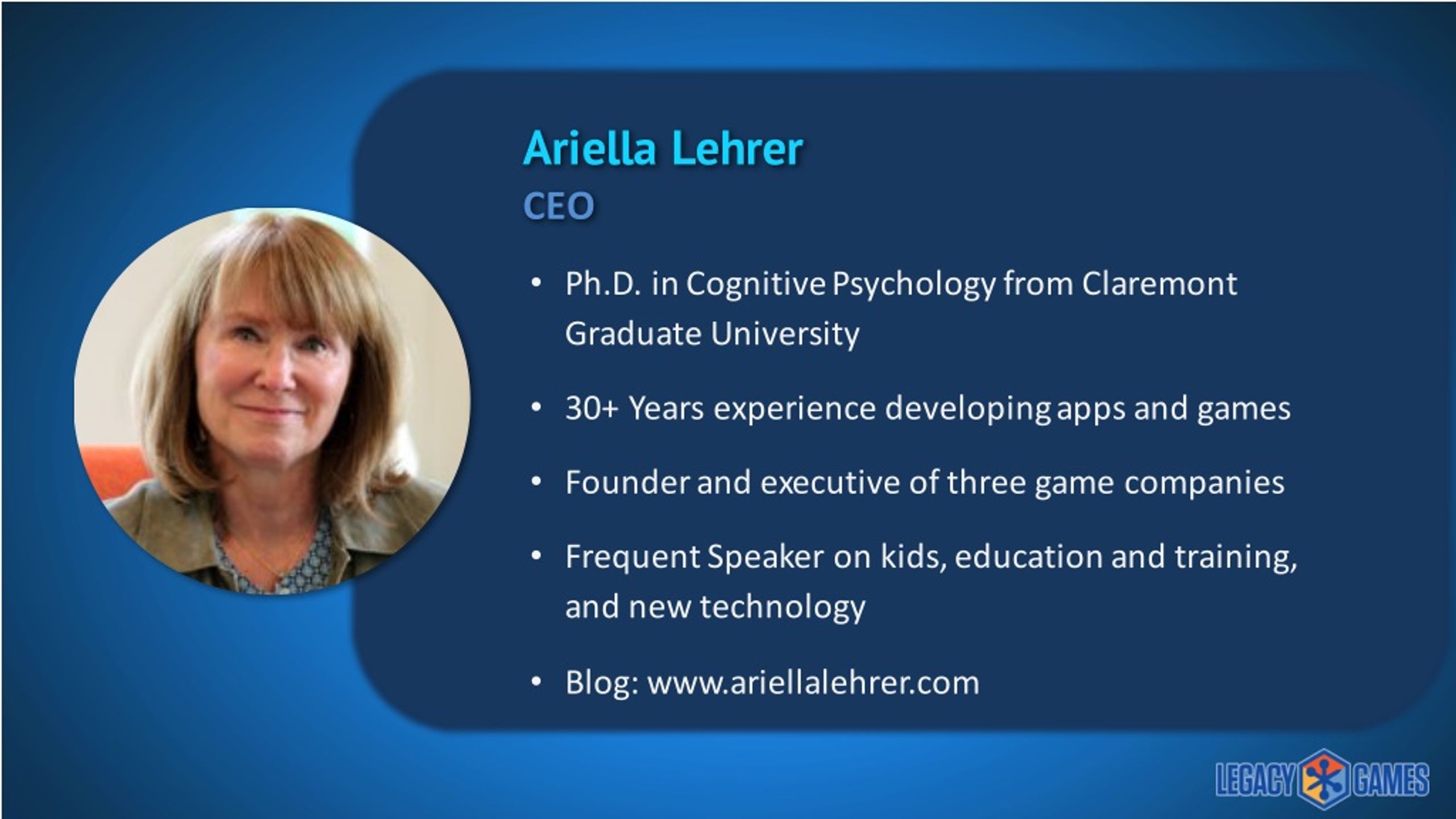 Free Games, No Really - Ariella Lehrer, Ph.D.