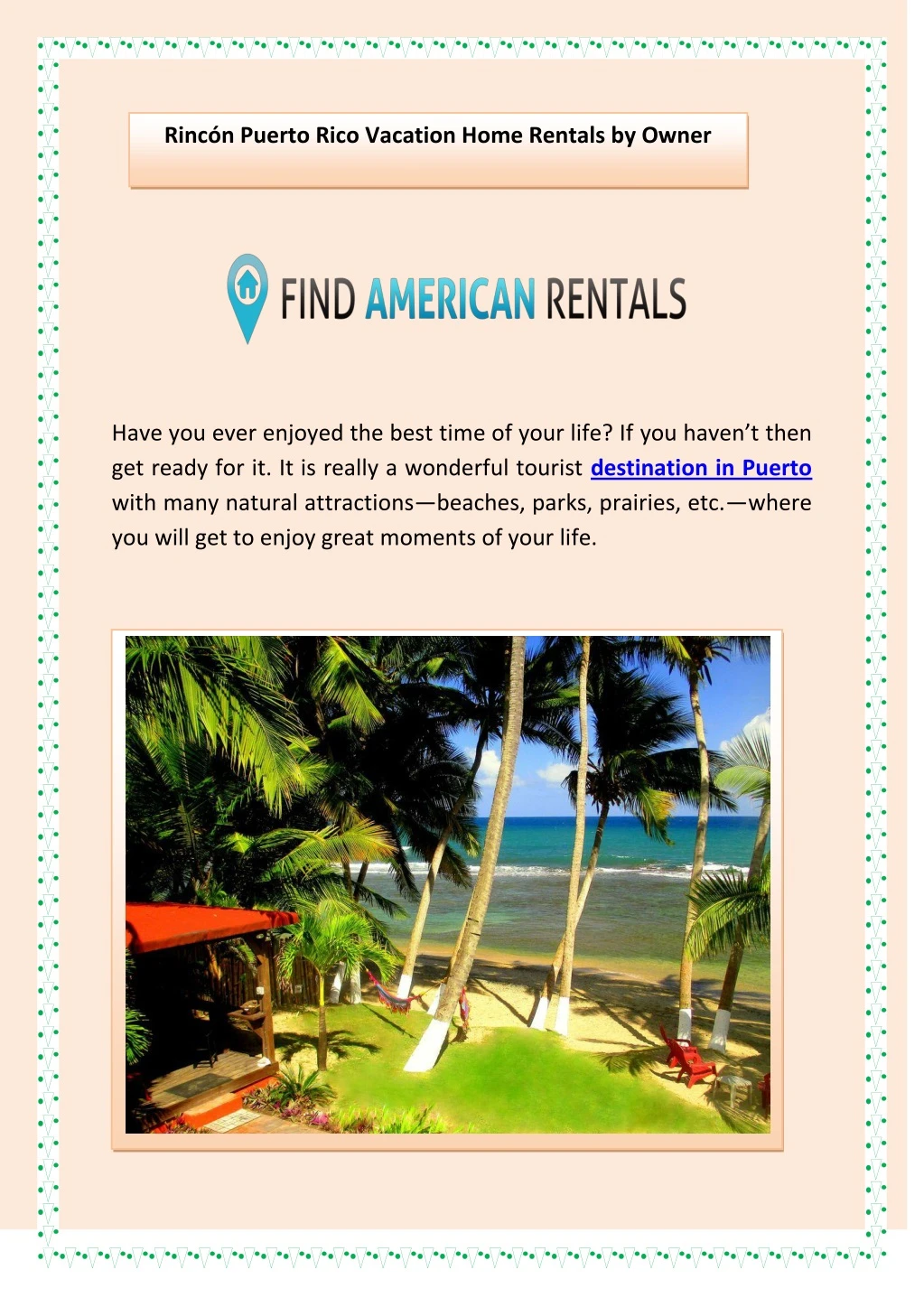 rinc n puerto rico vacation home rentals by owner n.