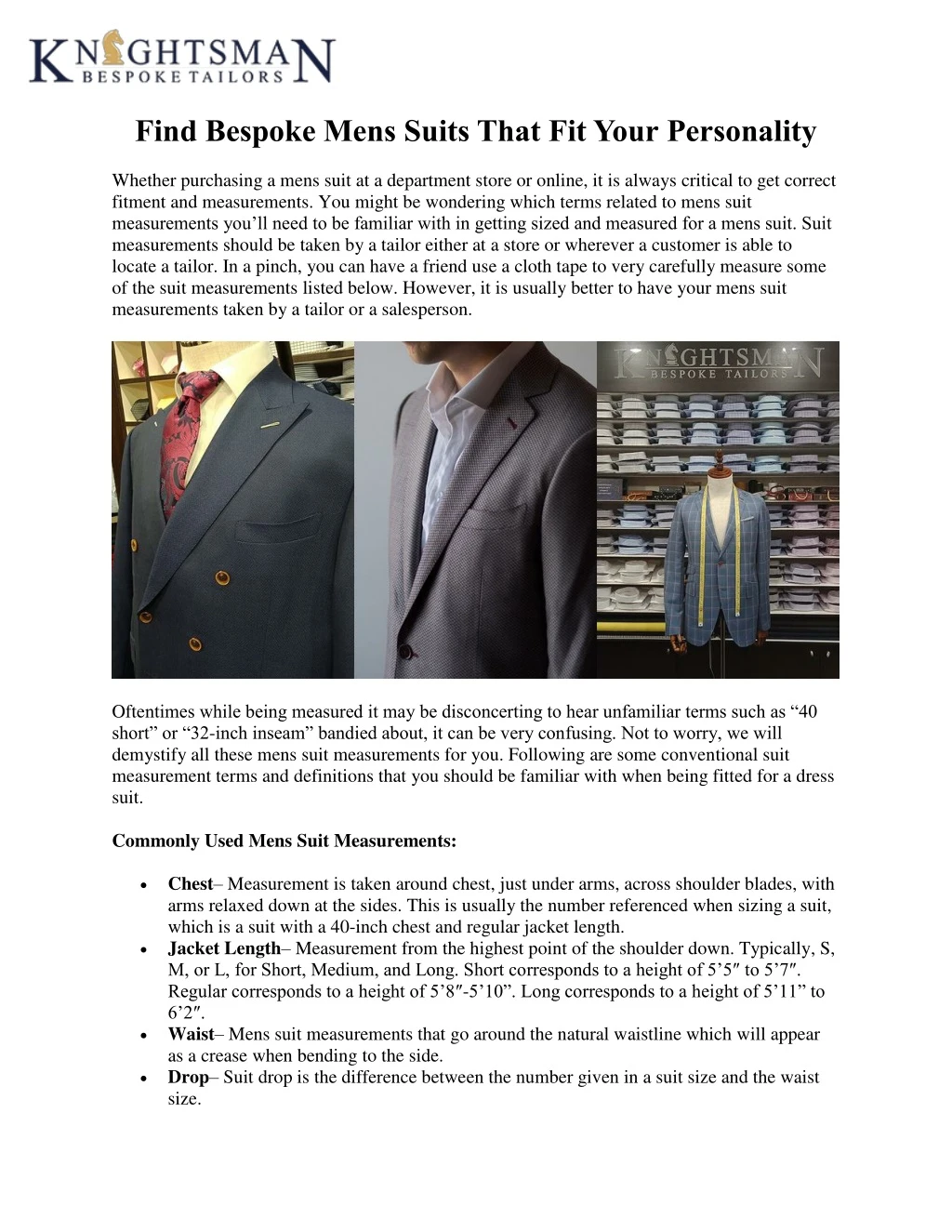 find bespoke mens suits that fit your personality n.