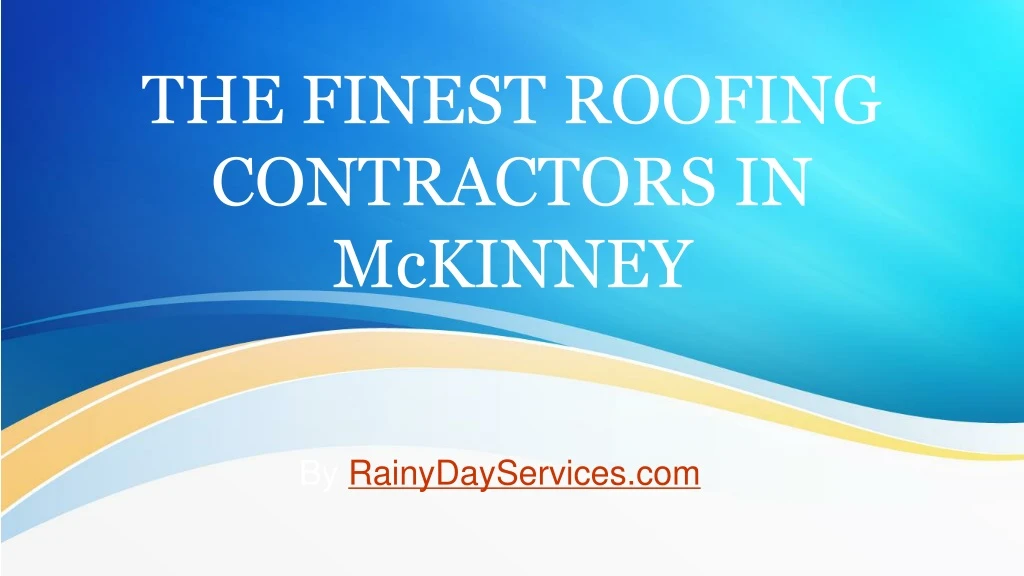 the finest roofing contractors in mckinney n.