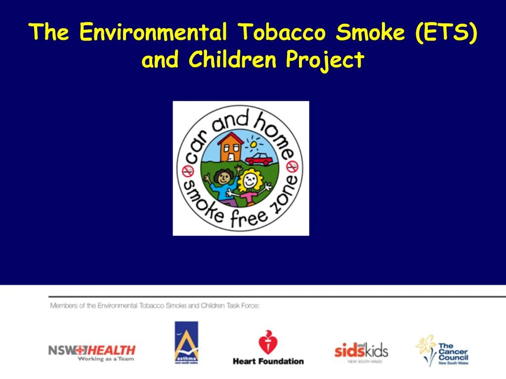 PPT The Environmental Tobacco Smoke ETS and Children Project