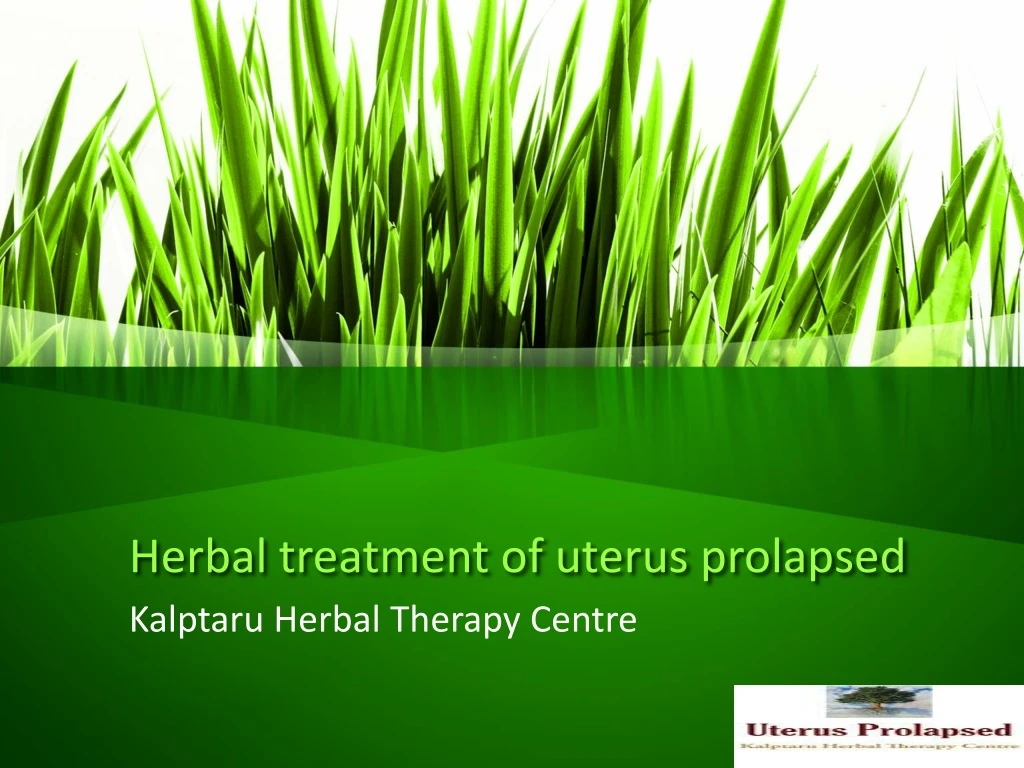herbal treatment of uterus prolapsed n.