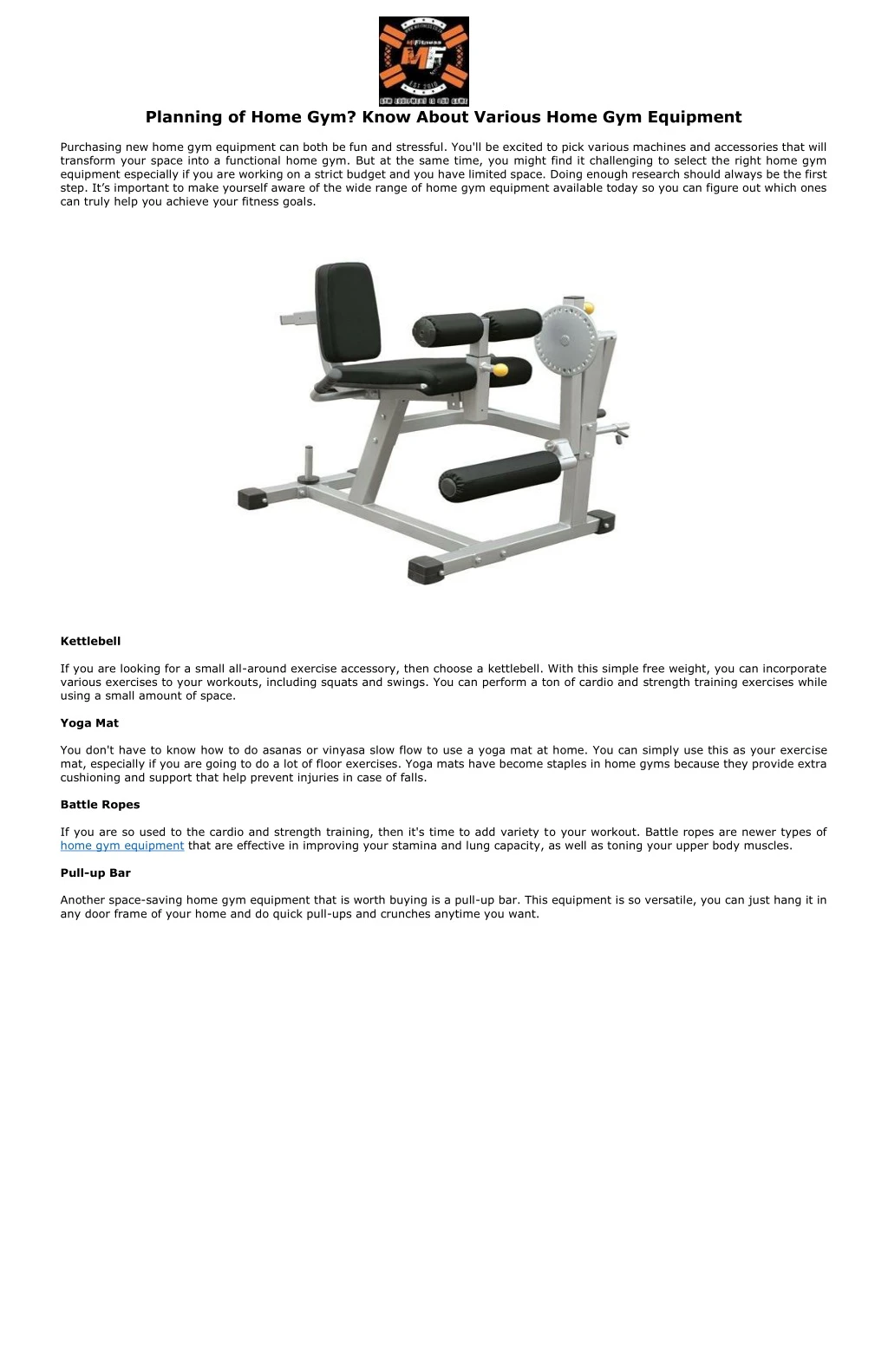 planning of home gym know about various home n.