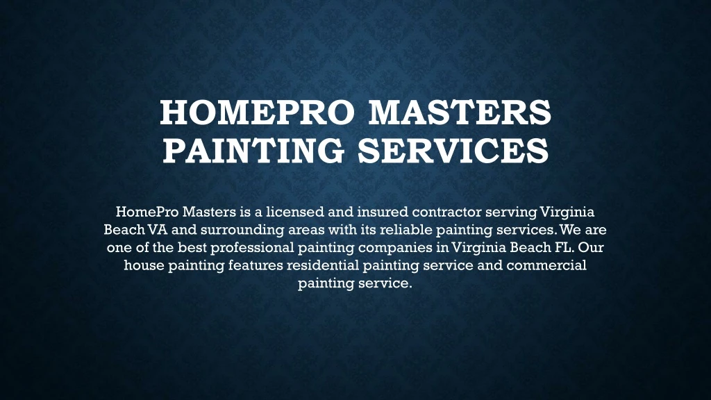 homepro masters painting services n.