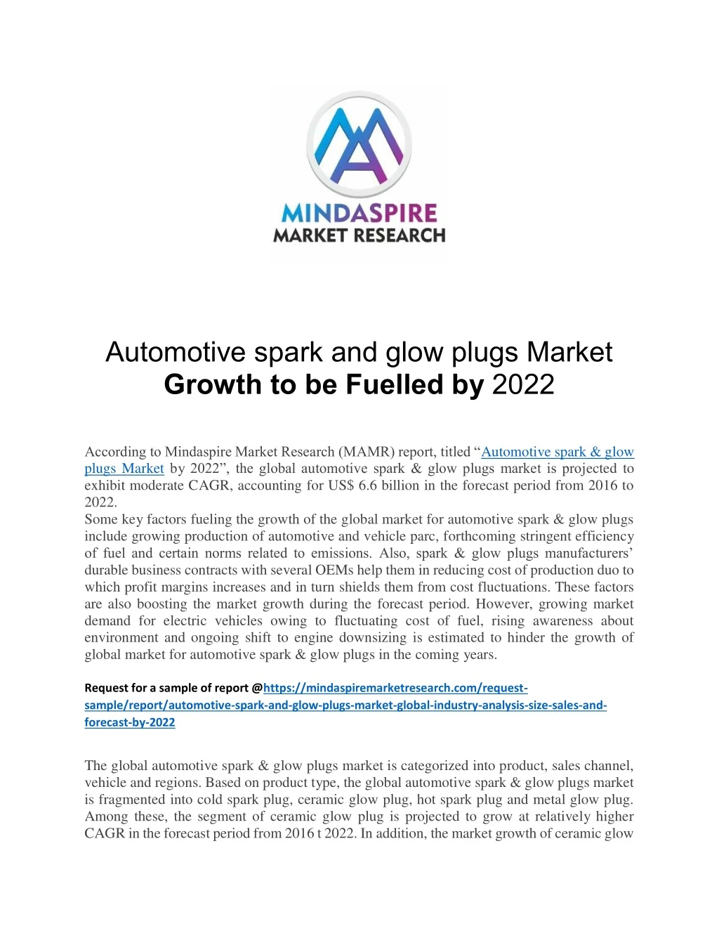 automotive spark and glow plugs market growth n.