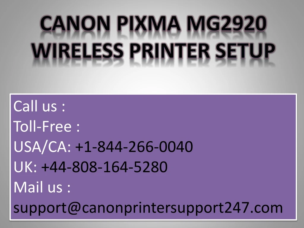 canon pixma mg2920 wireless printer setup n.