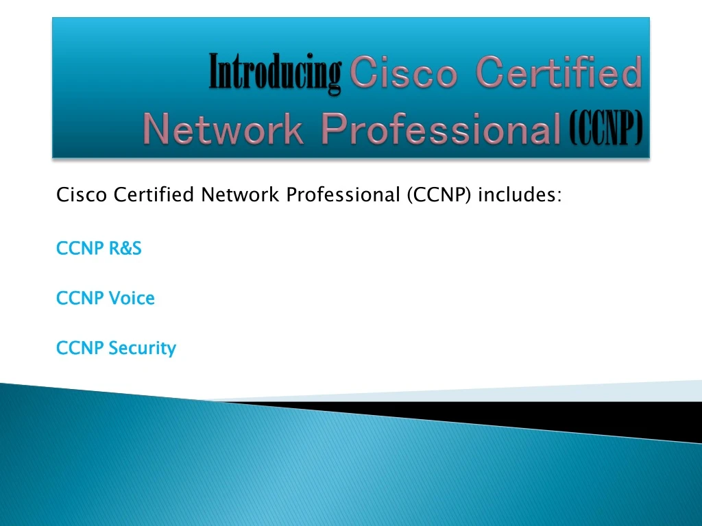 introducing cisco certified network professional ccnp n.