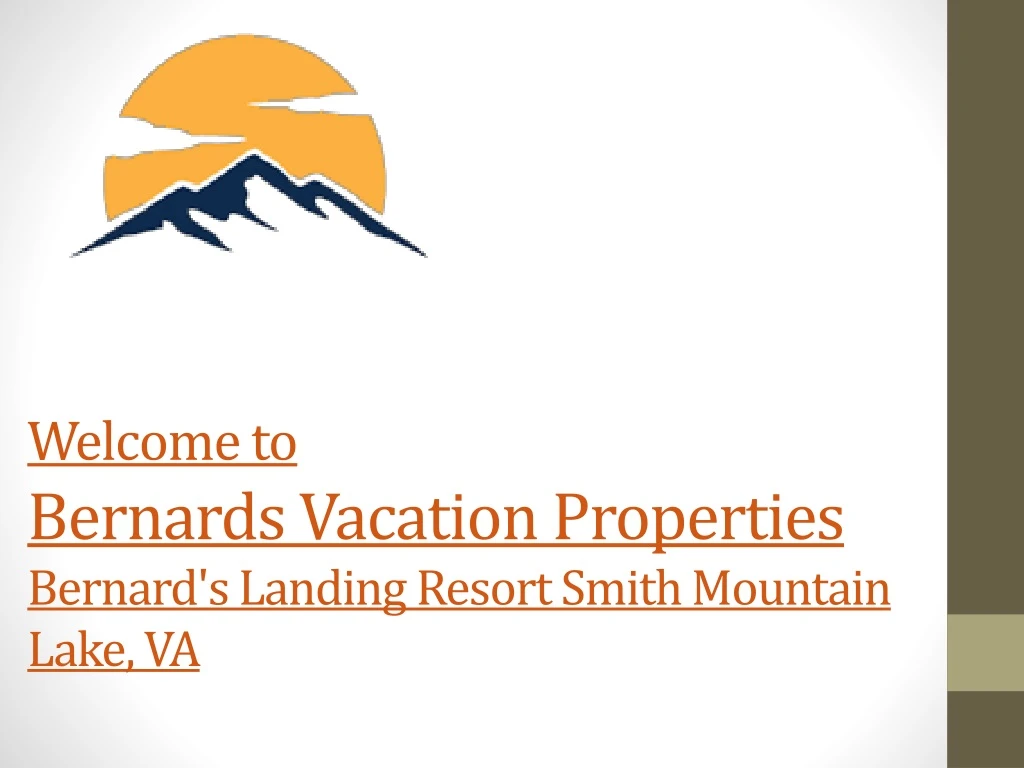 welcome to bernards vacation properties bernard s landing resort smith mountain lake va n.