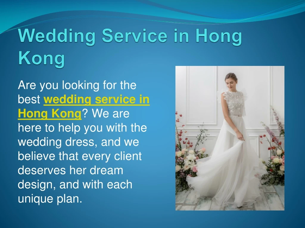 wedding service in hong kong n.