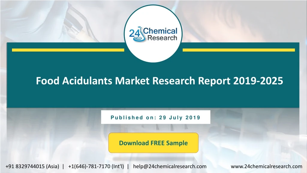 food acidulants market research report 2019 2025 n.