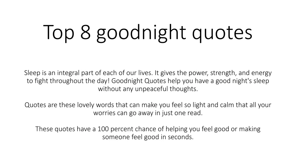 top 8 goodnight quotes sleep is an integral part n.