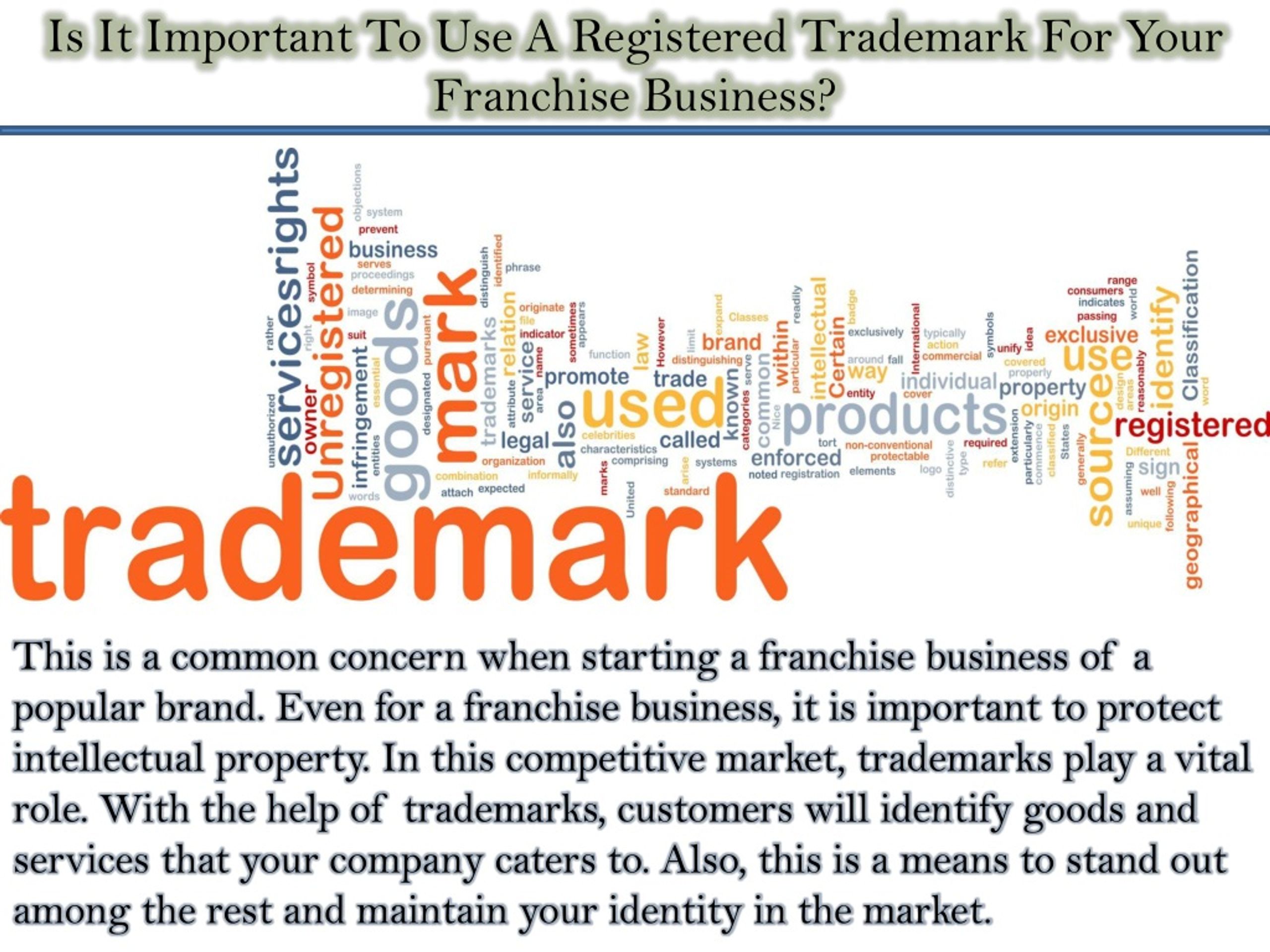 PPT - Is It Important To Use A Registered Trademark For Your Franchise ...