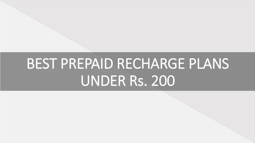 best prepaid recharge plans under rs 200 n.