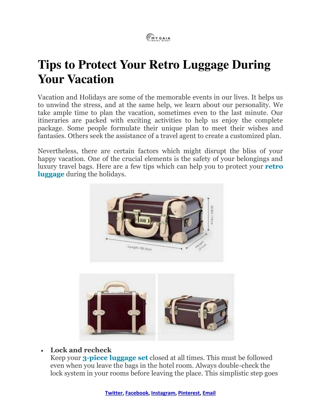 tips to protect your retro luggage during your n.