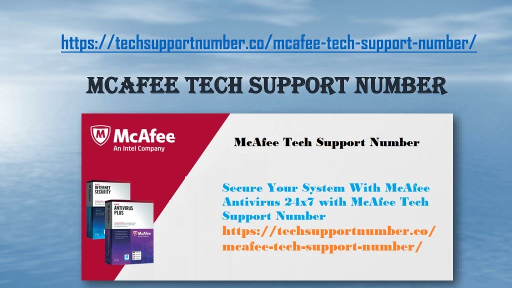 mcafee tech support number n.