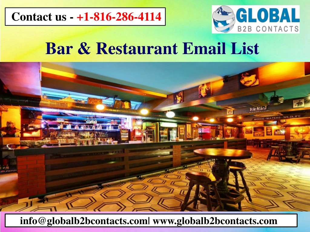 bar restaurant email list n.