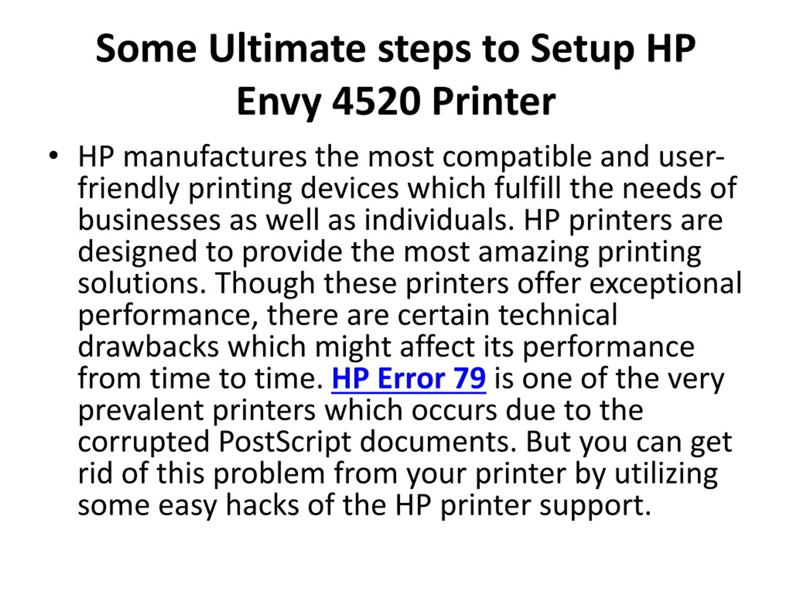 Ppt Some Ultimate Steps To Setup Hp Envy 4520 Printer Powerpoint Presentation Id8412107 5625