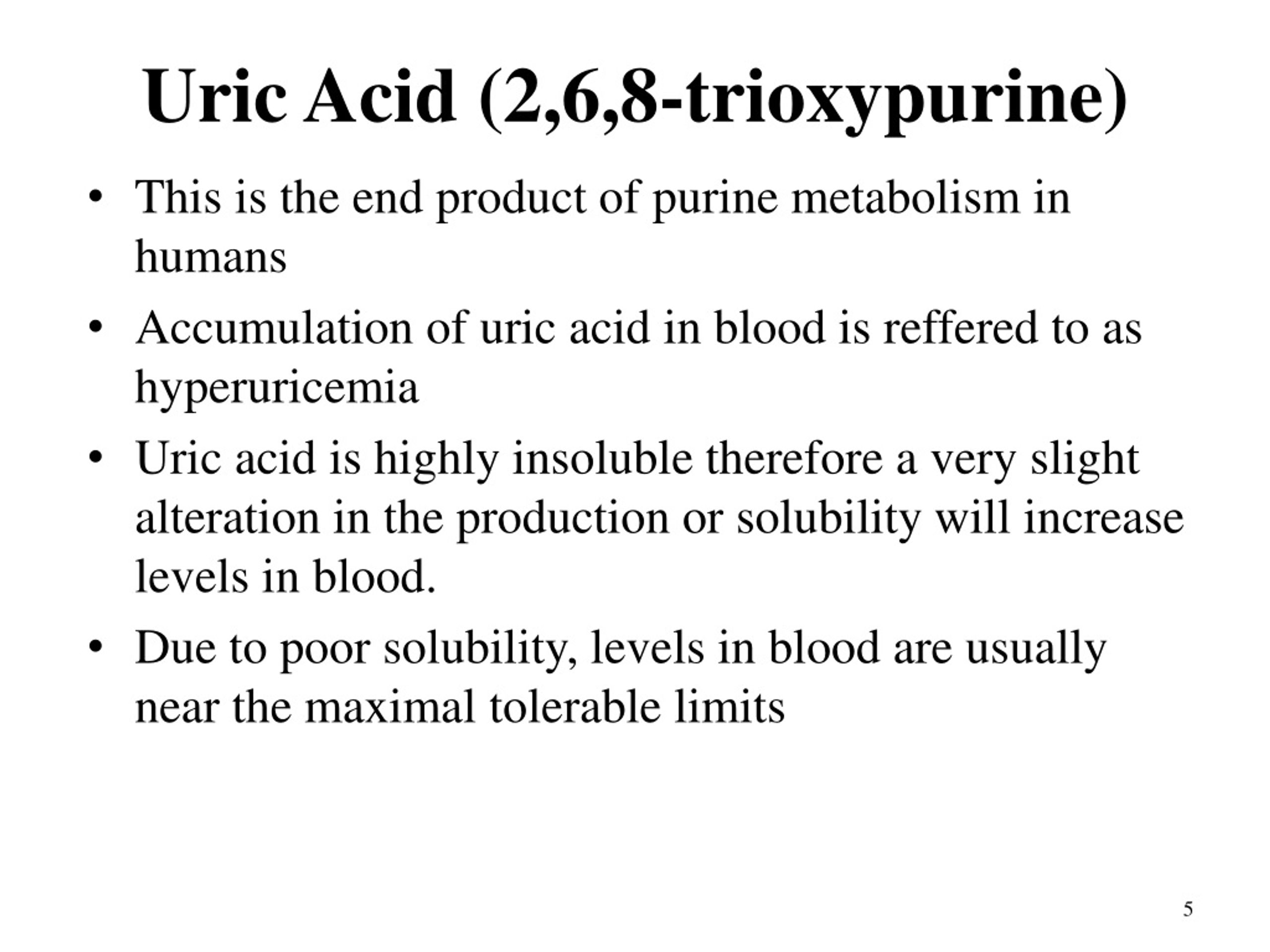 PPT - Disorders of Purine Metabolism PowerPoint Presentation, free ...