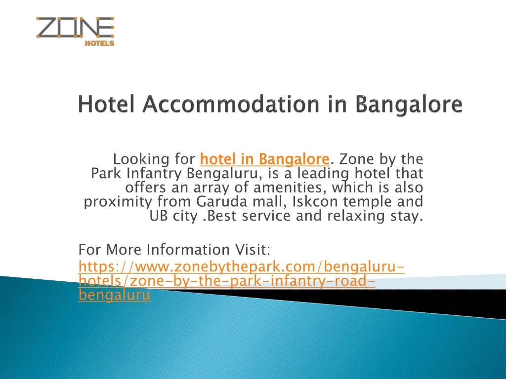 hotel accommodation in bangalore n.