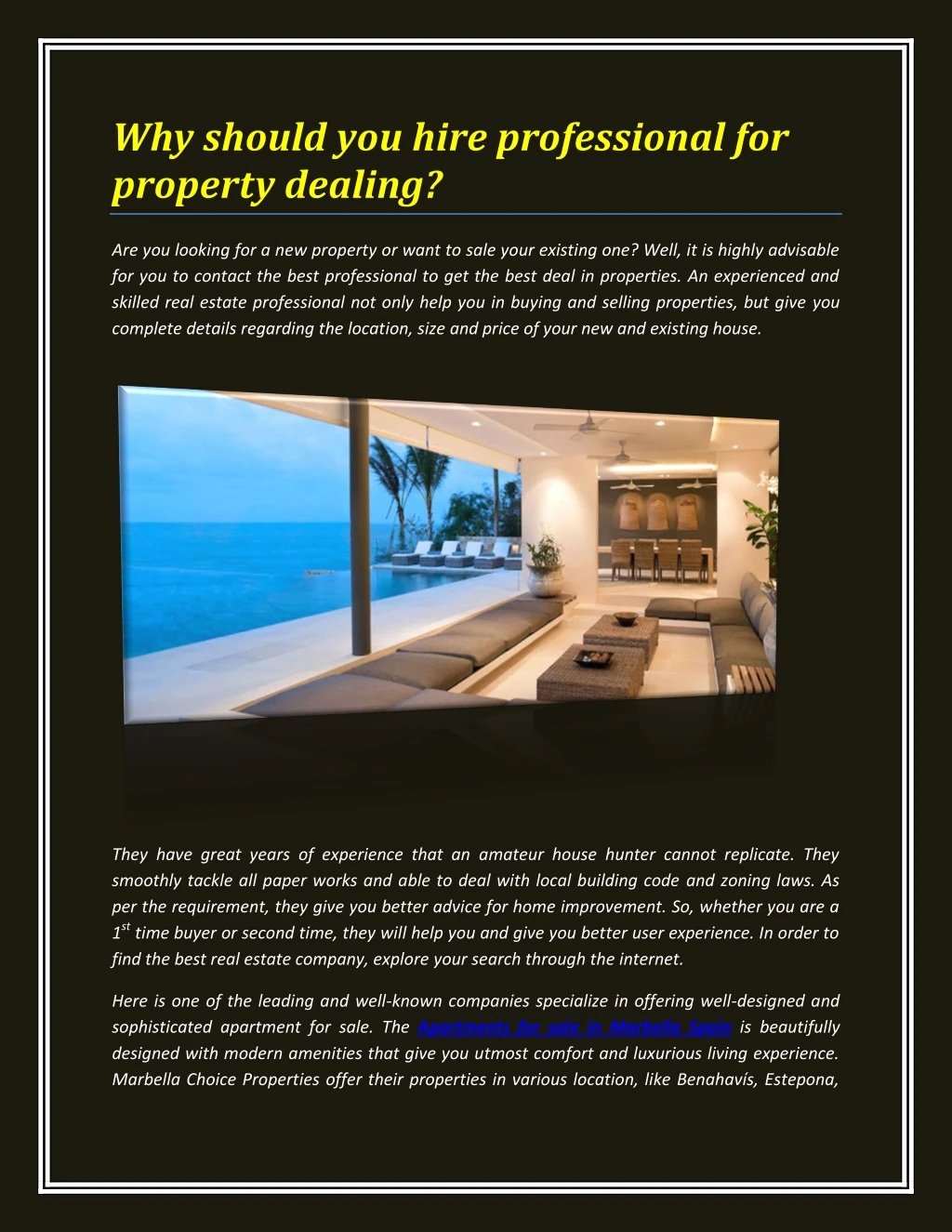 why should you hire professional for property n.