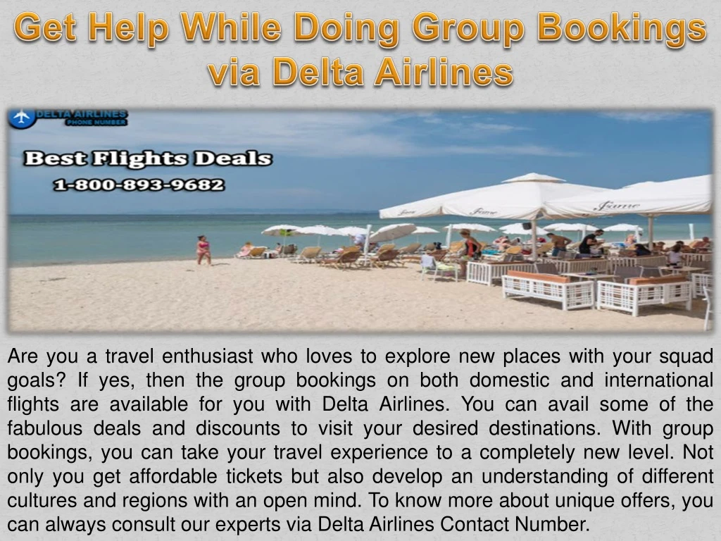 get help while doing group bookings via delta n.