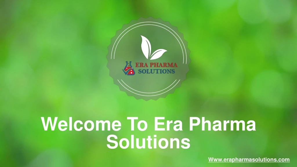 welcome to era pharma solutions n.