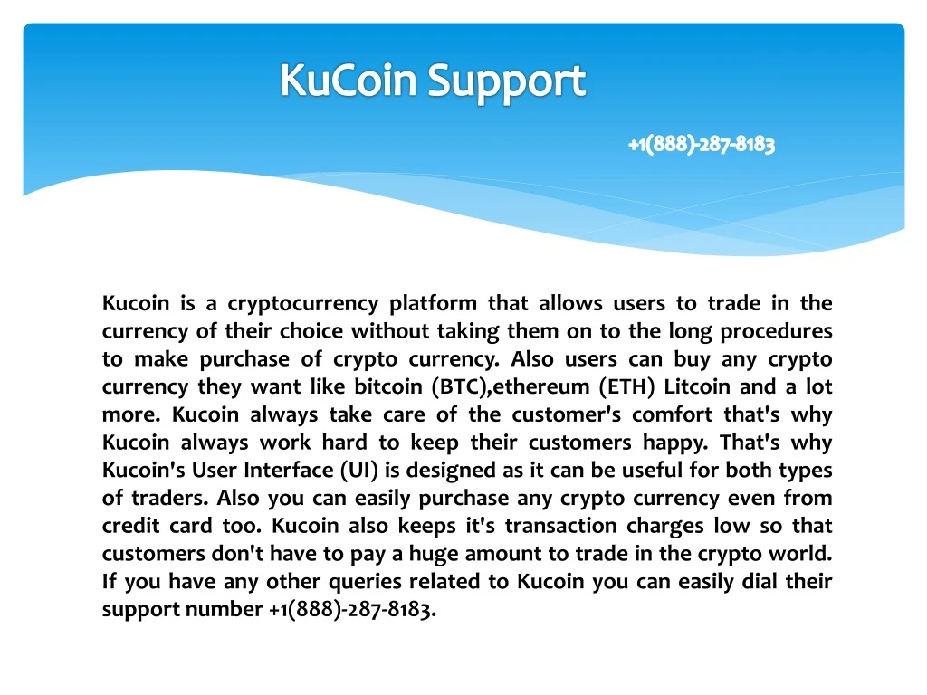 kucoin support 1 888 287 8183 n.