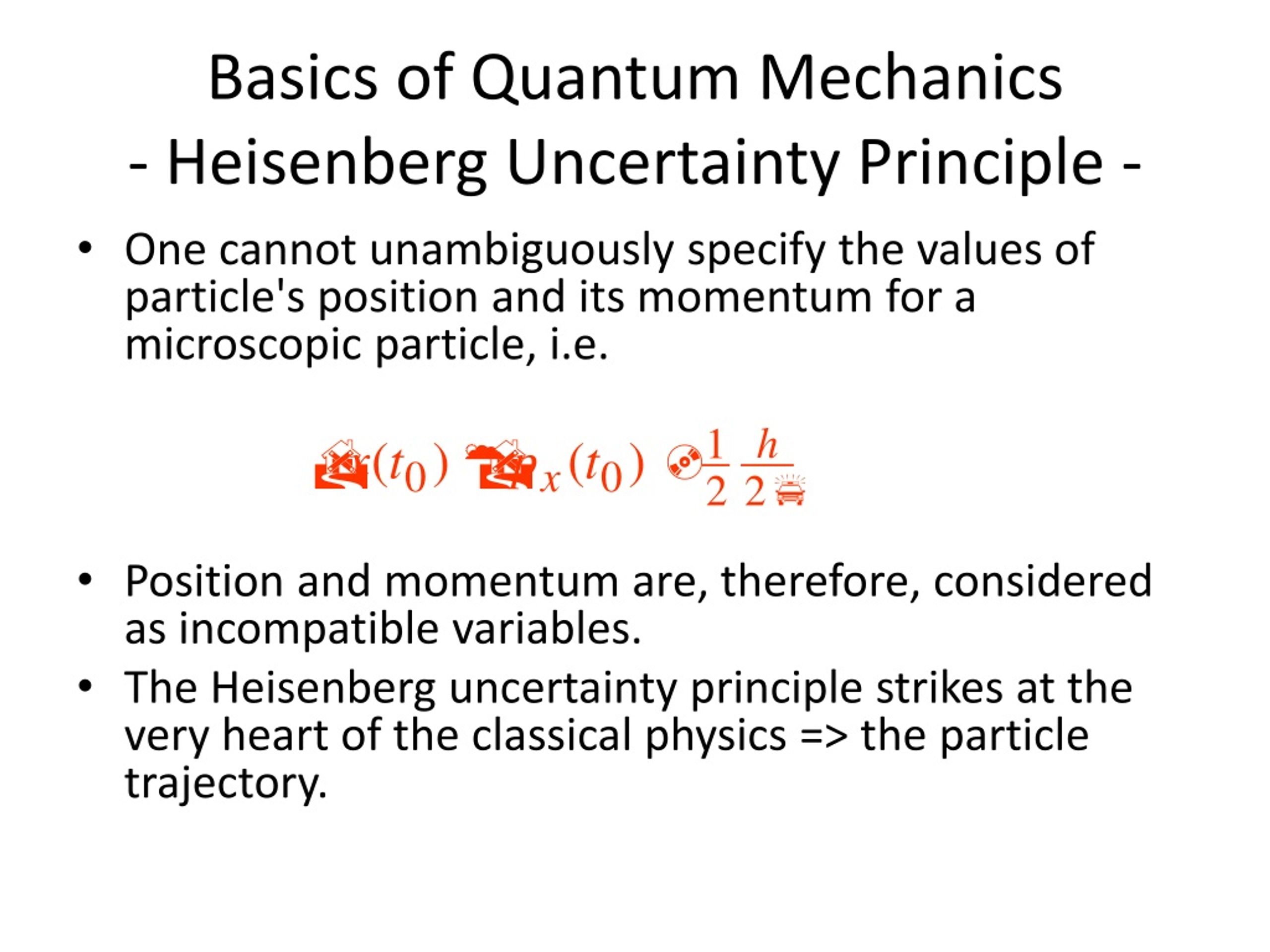 uncertainty principle quantum mechanics
