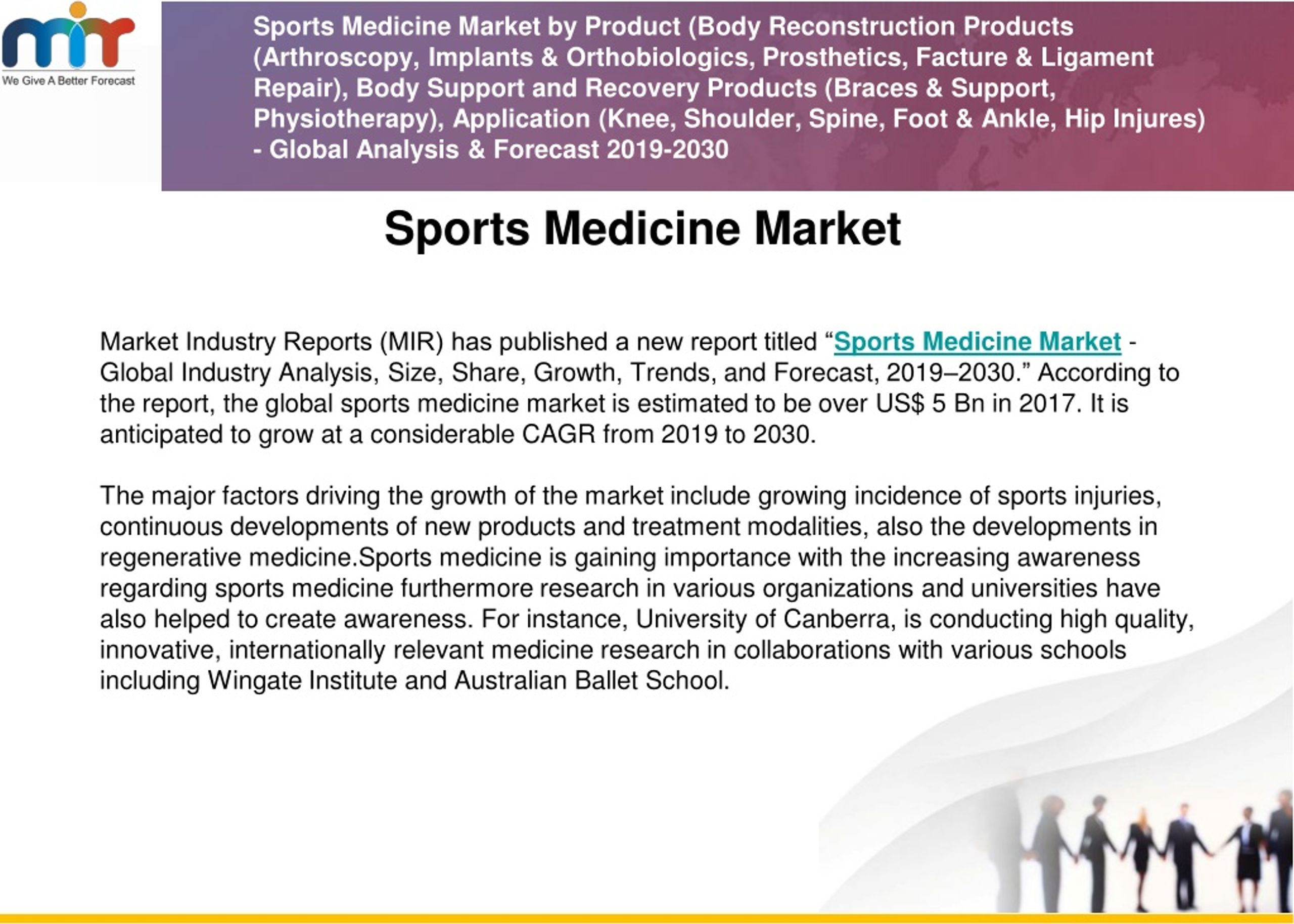 PPT - Booming Sports Medicine Market Size & Share Outlook Up To 2030 ...