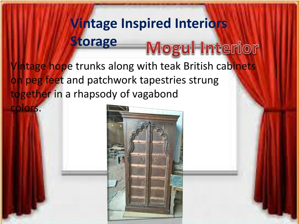 vintage inspired interiors storage n.