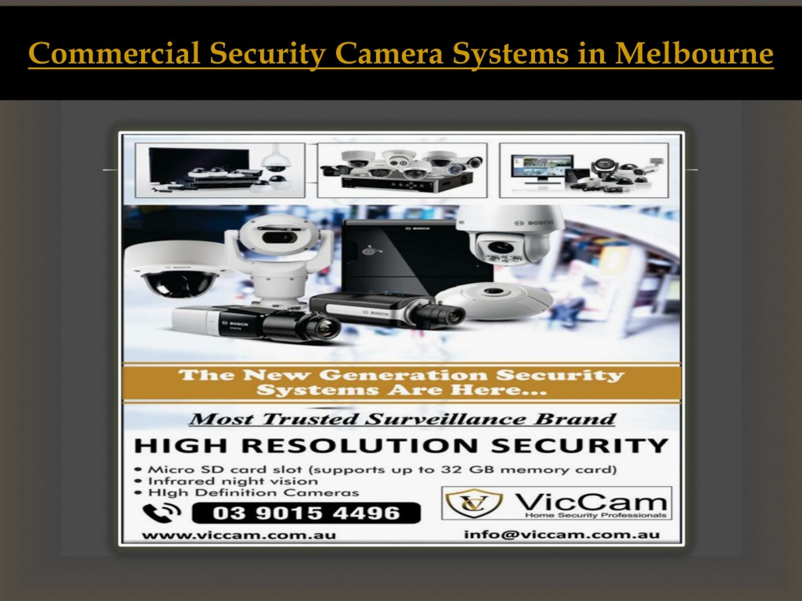 PPT - Best Home Security Cctv Camera System in Melbourne | Viccam ...