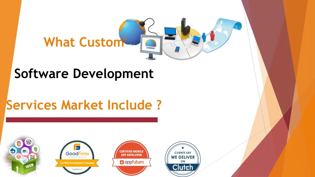 what custom software development services market include n.