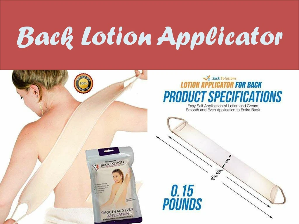back lotion applicator n.
