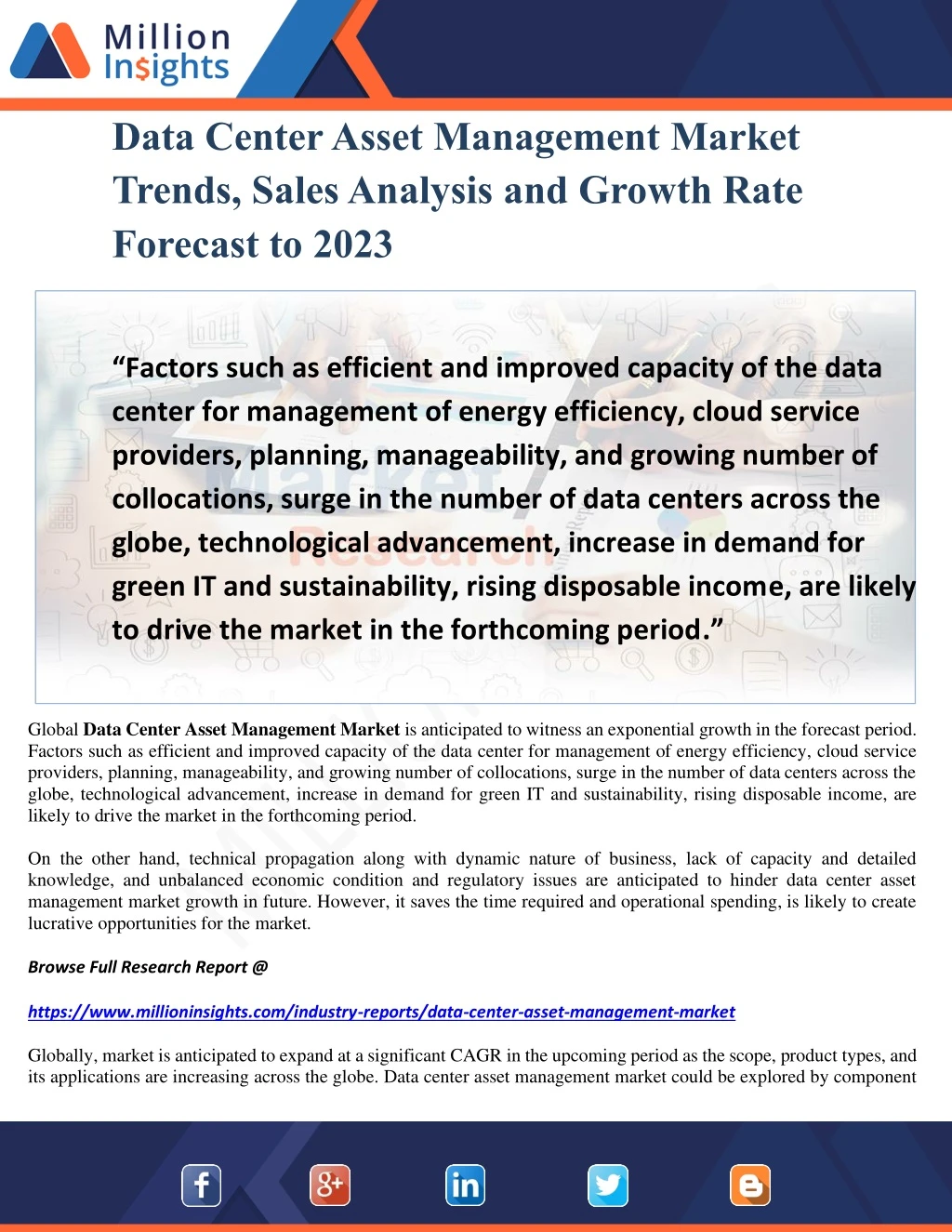 data center asset management market trends sales n.