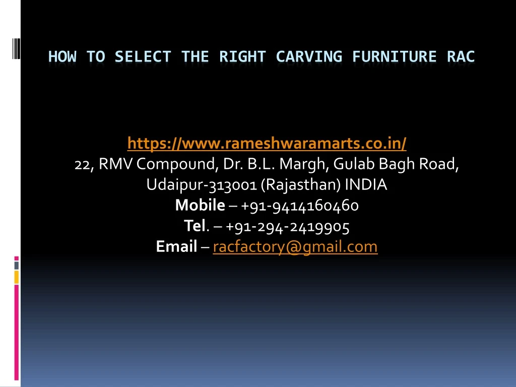 how to select the right carving furniture rac n.