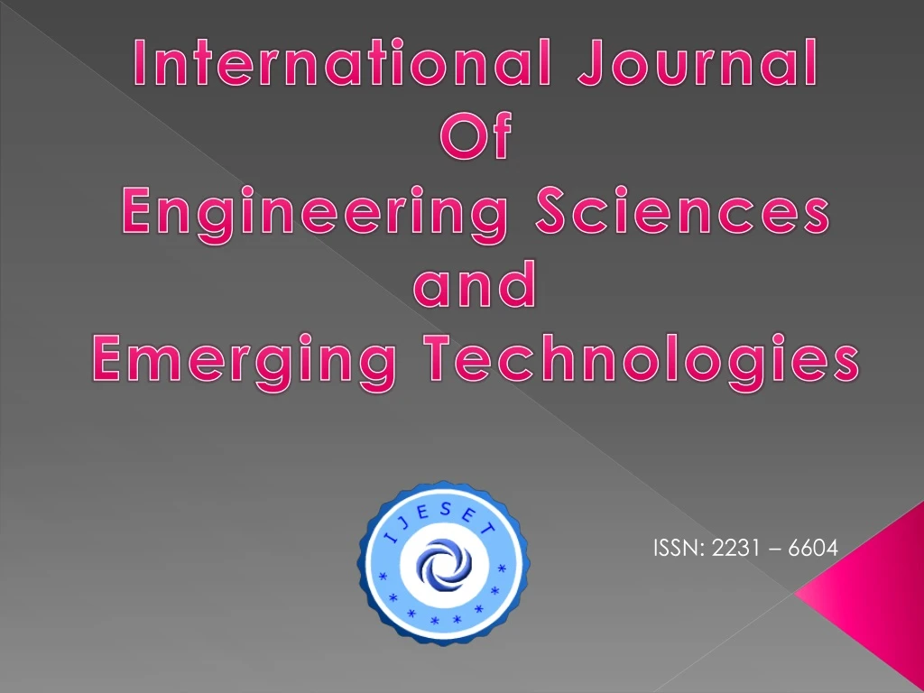 international journal of engineering sciences n.