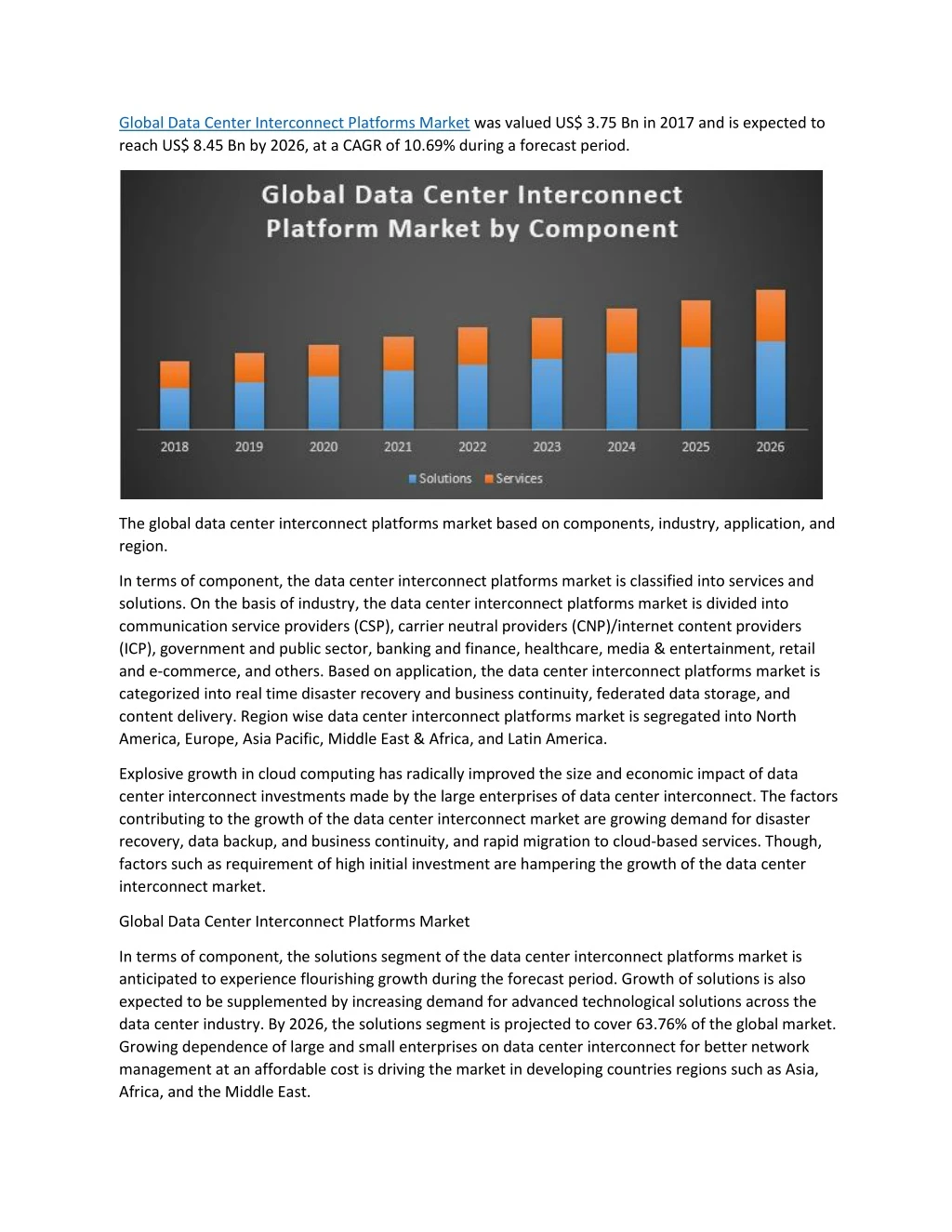 global data center interconnect platforms market n.