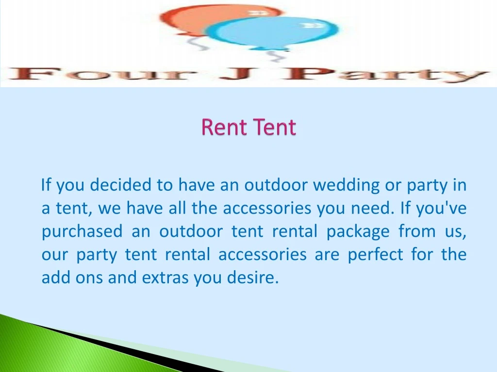 rent tent n.