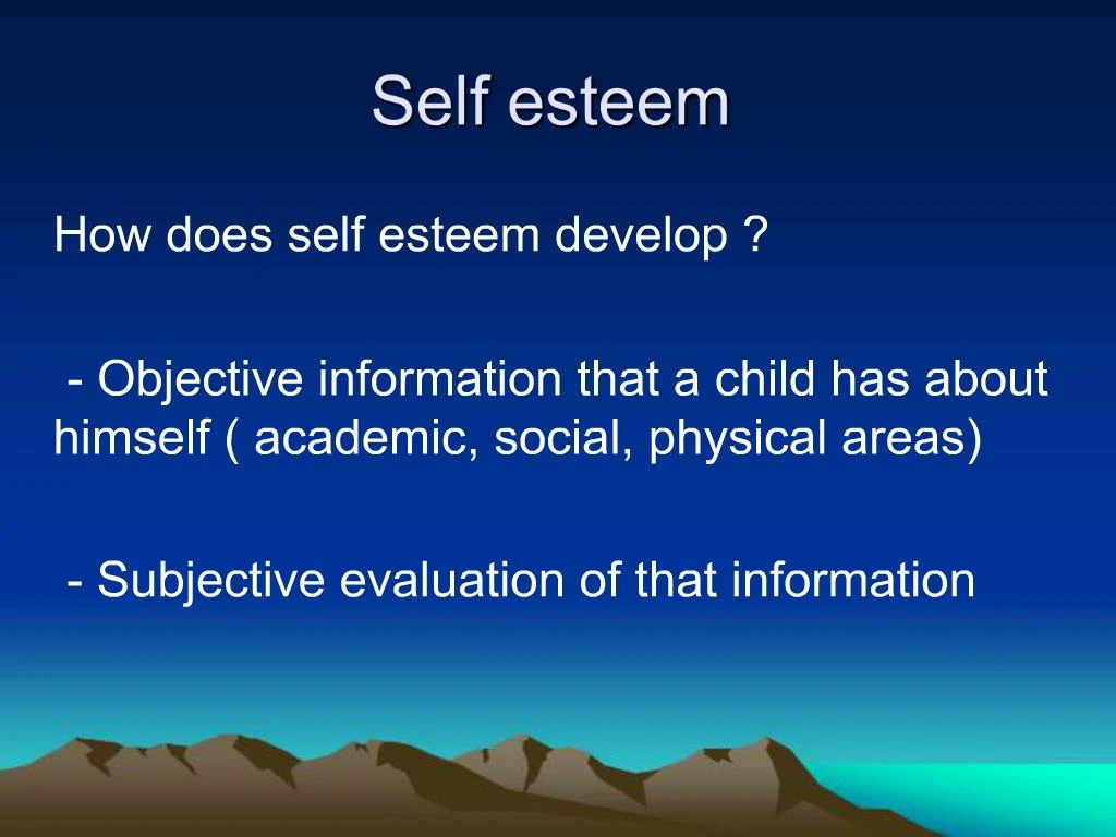 PPT Self Esteem PowerPoint Presentation Free Download ID