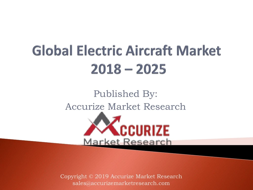 global electric aircraft market 2018 2025 n.