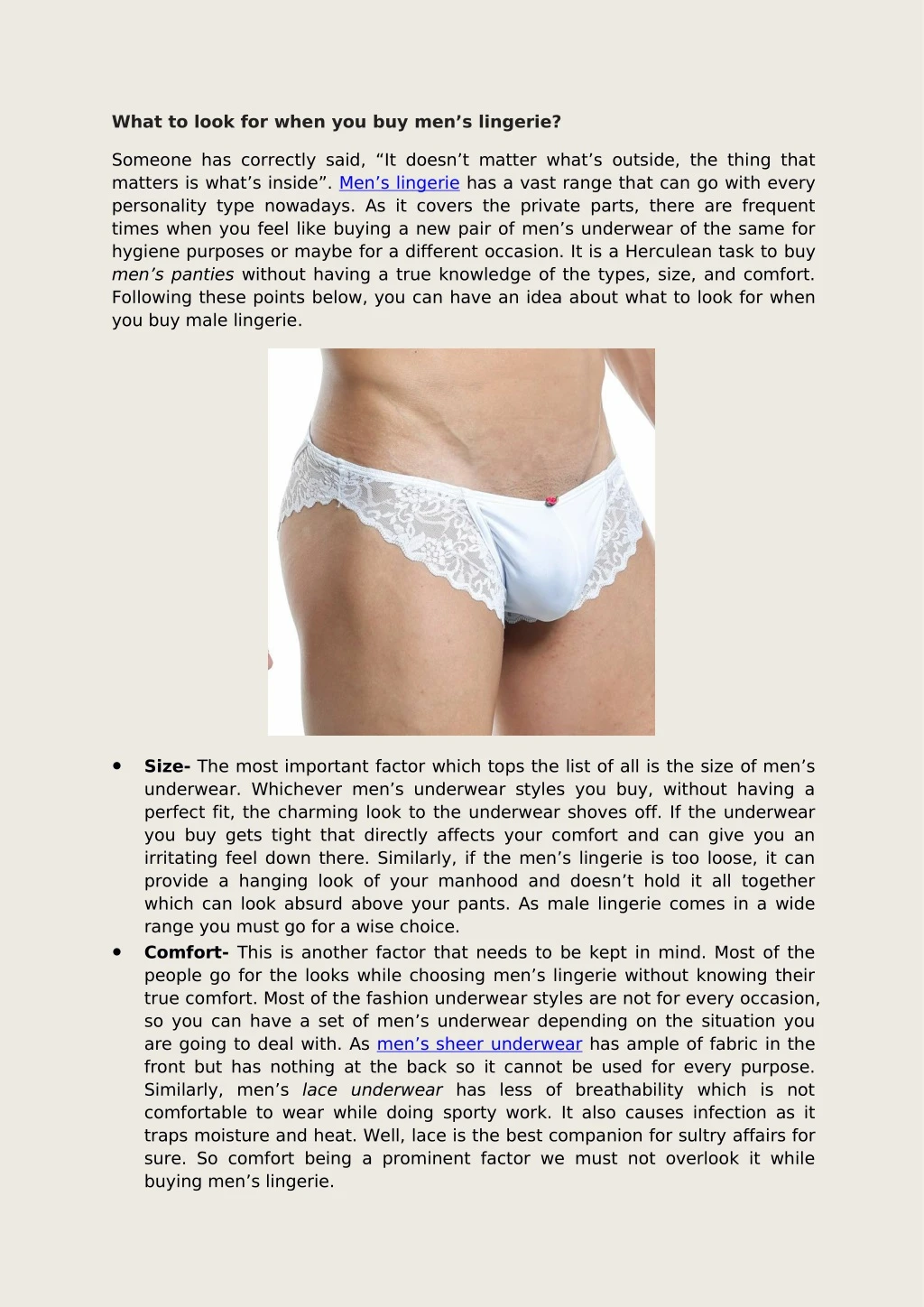 what to look for when you buy men s lingerie n.